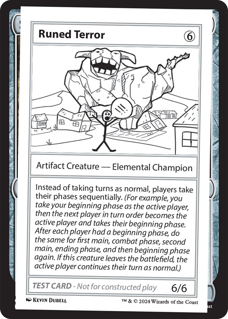 Runed Terror [Mystery Booster 2 Playtest Cards] | Good Games Cannington