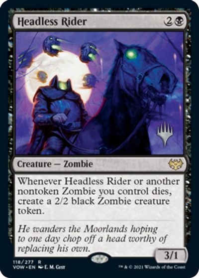 Headless Rider (Promo Pack) [Innistrad: Crimson Vow Promos] | Good Games Cannington