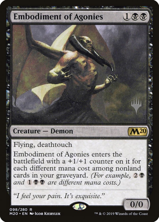 Embodiment of Agonies (Promo Pack) [Core Set 2020 Promos] | Good Games Cannington