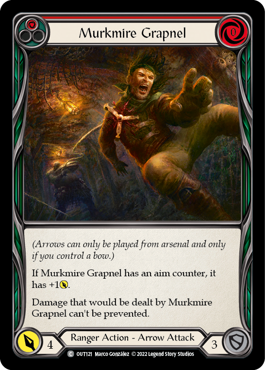 Murkmire Grapnel (Red) [OUT121] (Outsiders)  Rainbow Foil | Good Games Cannington