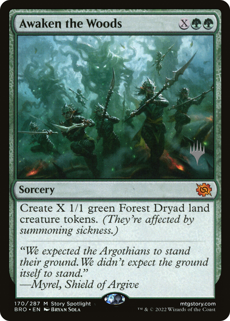 Awaken the Woods (Promo Pack) [The Brothers' War Promos] | Good Games Cannington