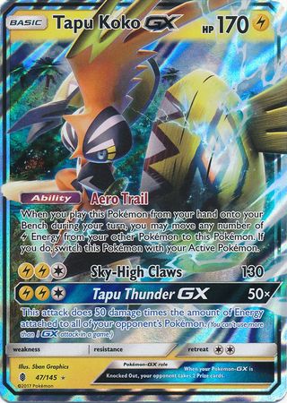 Tapu Koko GX (47/145) (Jumbo Card) [Sun & Moon: Guardians Rising] | Good Games Cannington