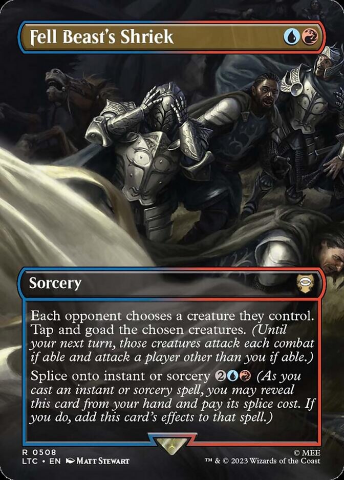 Fell Beast's Shriek 508 (Commander: The Lord of the Rings: Tales of Middle-earth)  - Foil | Good Games Cannington