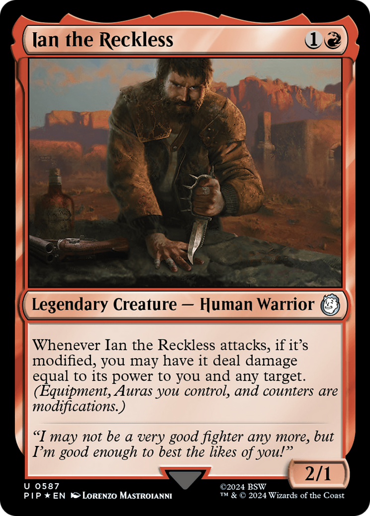 Ian the Reckless (Surge Foil) [Fallout] | Good Games Cannington