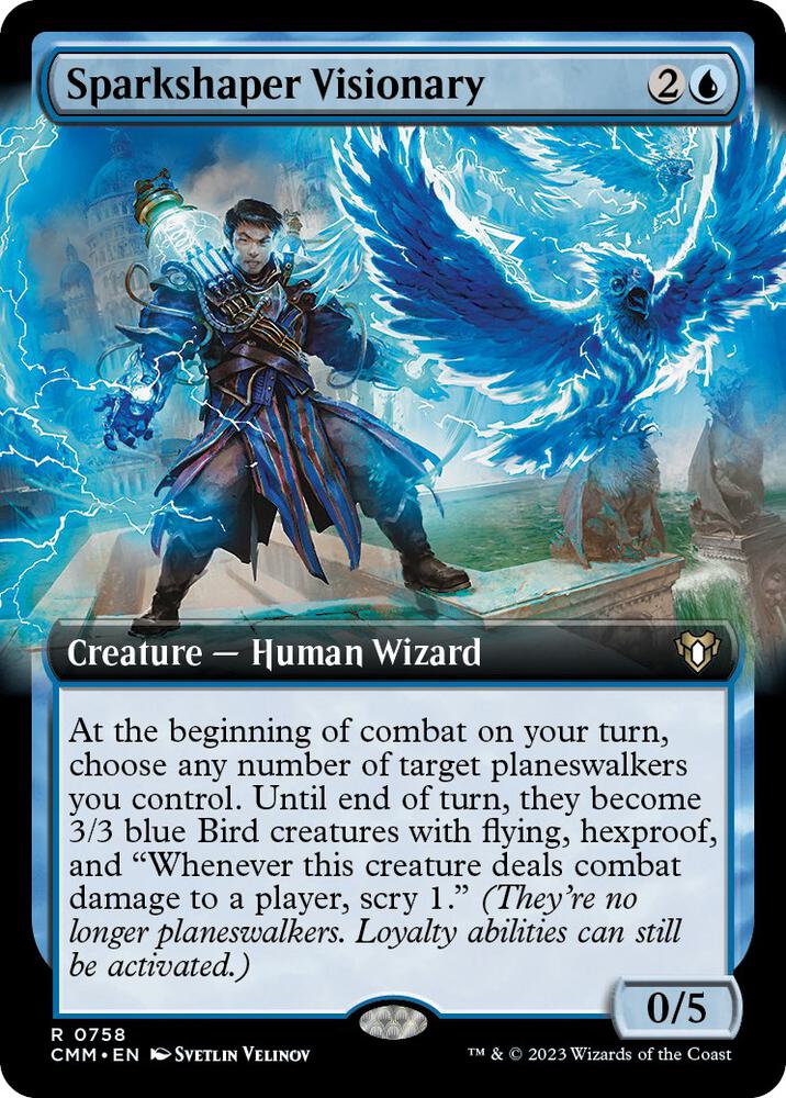 Sparkshaper Visionary Extended Art 758 (Commander Masters)  | Good Games Cannington