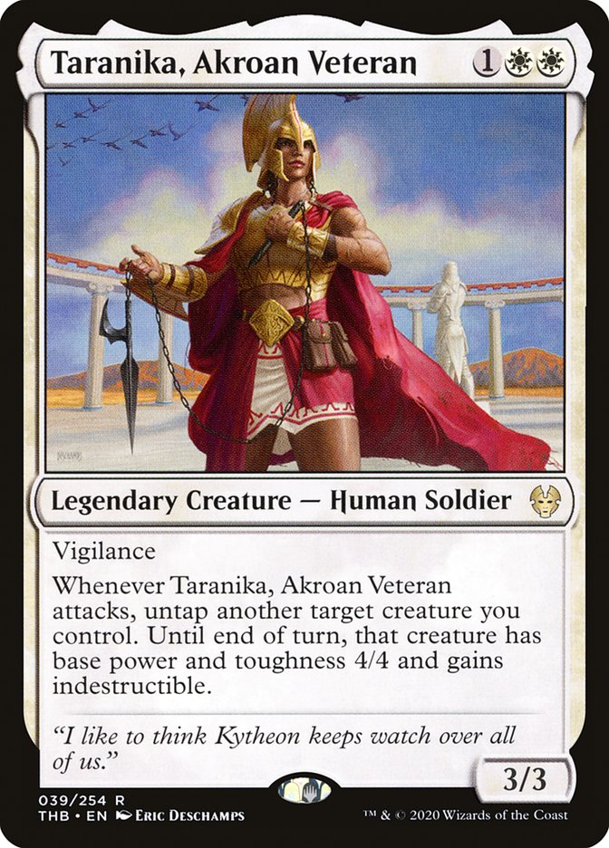 Taranika, Akroan Veteran 39/254 (Theros Beyond Death)  | Good Games Cannington