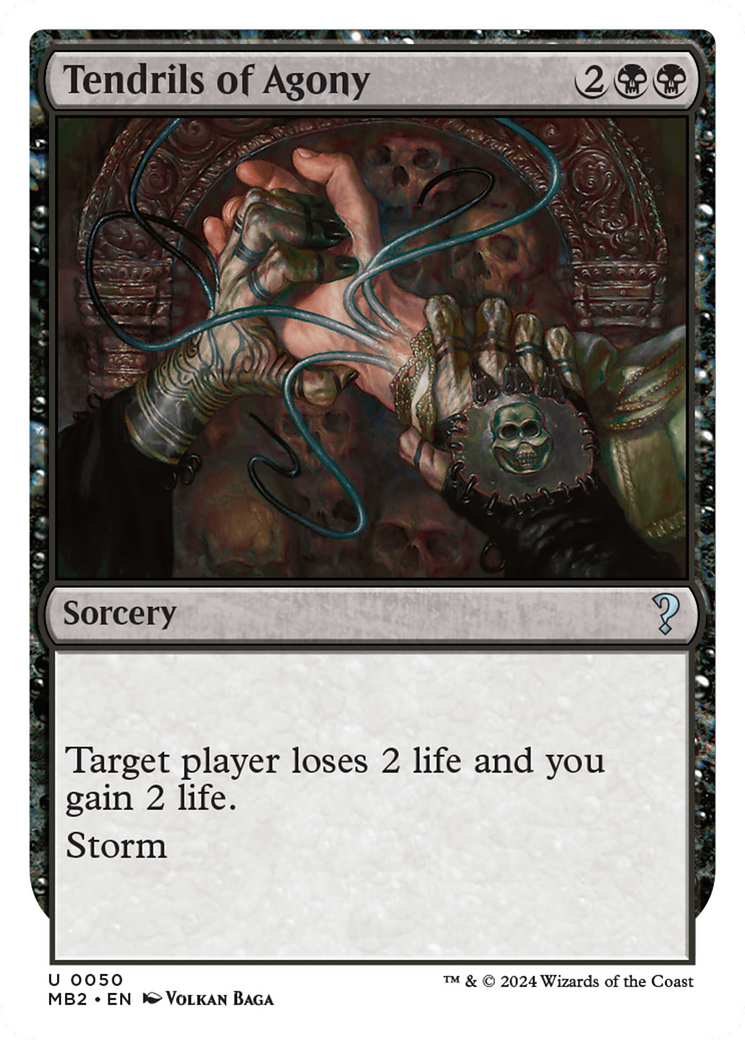 Tendrils of Agony (White Border) [Mystery Booster 2] | Good Games Cannington