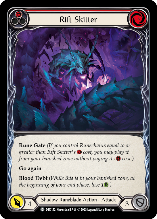 Rift Skitter (Red) [DTD152] (Dusk Till Dawn)  Rainbow Foil | Good Games Cannington
