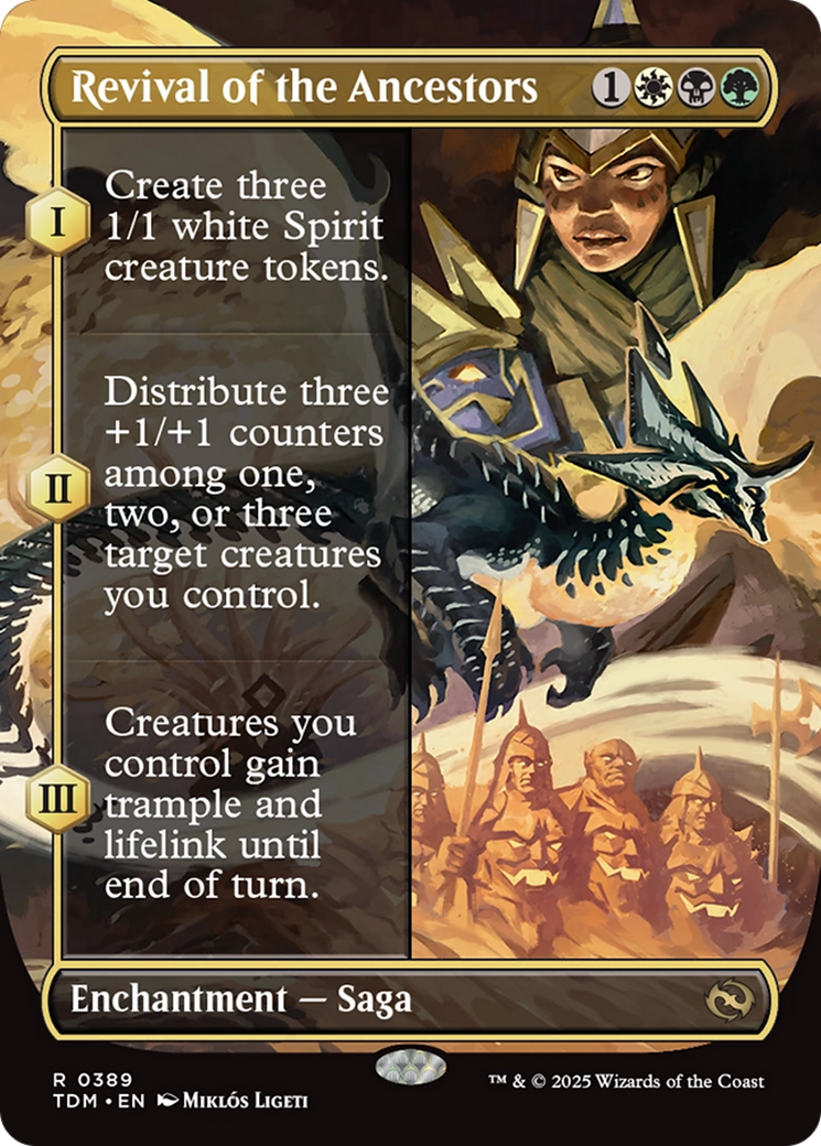 Revival of the Ancestors (Borderless) [Tarkir: Dragonstorm] | Good Games Cannington