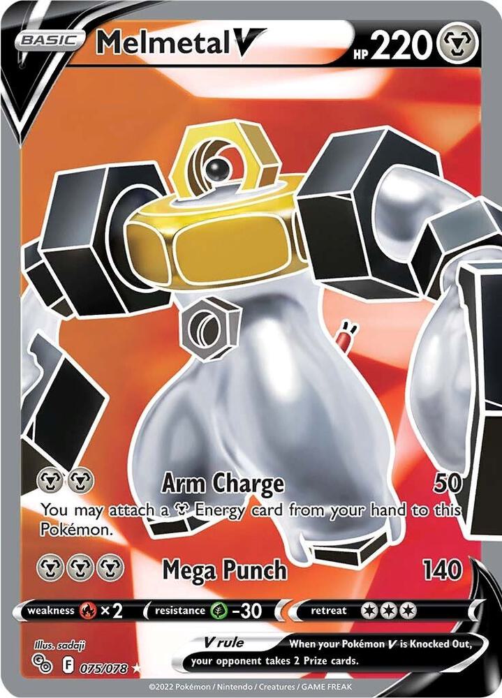 Melmetal V 075/078 (Pokemon GO)  - Holofoil | Good Games Cannington