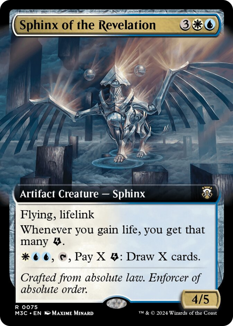 Sphinx of the Revelation (Extended Art) (Ripple Foil) [Modern Horizons 3 Commander] | Good Games Cannington