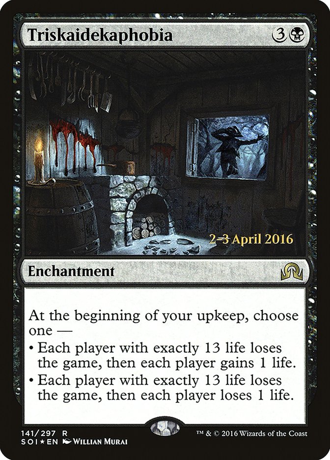 Triskaidekaphobia [Shadows over Innistrad Prerelease Promos] | Good Games Cannington