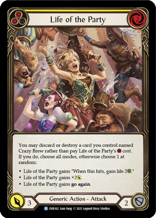Life of the Party (Yellow) [EVR162] (Everfest)  1st Edition Normal | Good Games Cannington