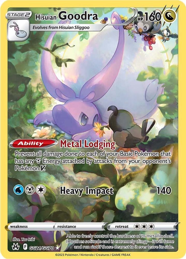 Hisuian Goodra GG21/GG70 (Crown Zenith: Galarian Gallery)  - Holofoil | Good Games Cannington