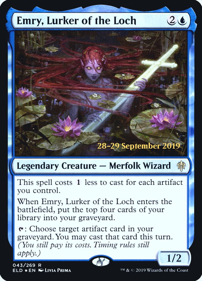 Emry, Lurker of the Loch [Throne of Eldraine Prerelease Promos] | Good Games Cannington