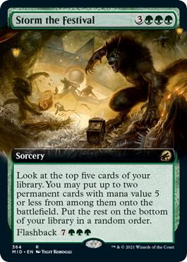 Storm the Festival Extended Art 364 (Innistrad: Midnight Hunt)  | Good Games Cannington