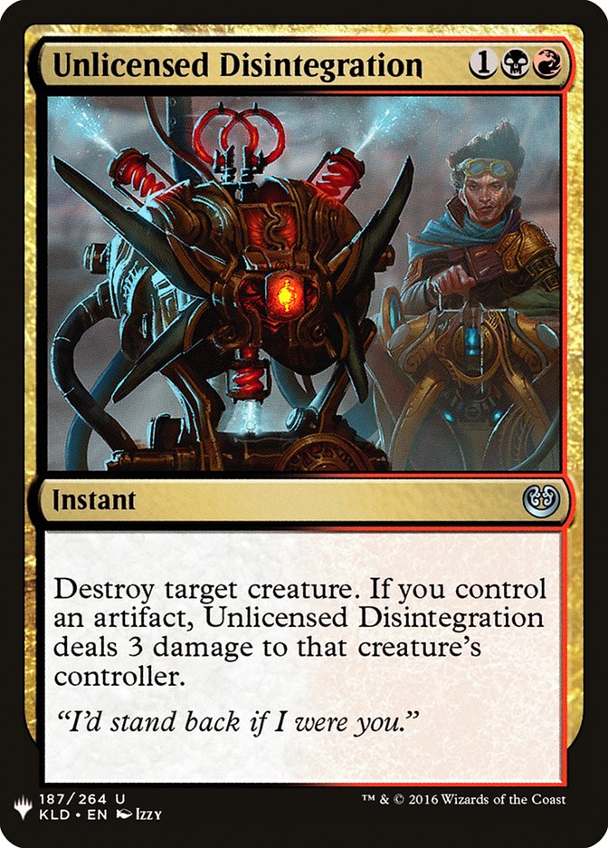 Unlicensed Disintegration [Mystery Booster] | Good Games Cannington