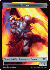 Bird // Golem (0012) Double-Sided Token [Edge of Eternities Commander Tokens] | Good Games Cannington