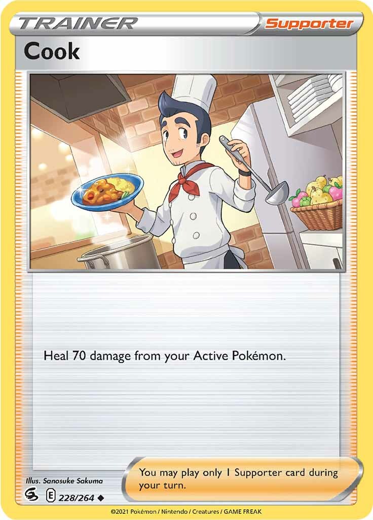 Cook (228/264) [Sword & Shield: Fusion Strike] | Good Games Cannington