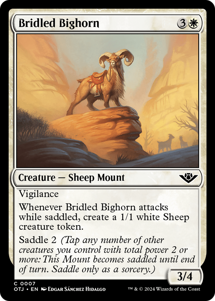 Bridled Bighorn [Outlaws of Thunder Junction] | Good Games Cannington