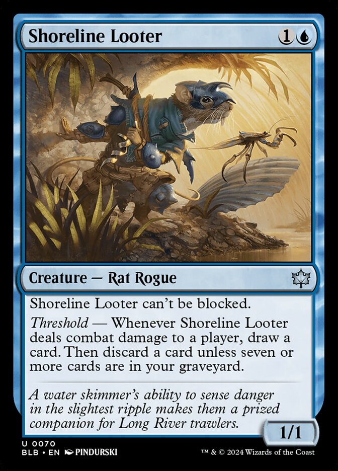 Shoreline Looter 70 (Bloomburrow)  - Foil | Good Games Cannington