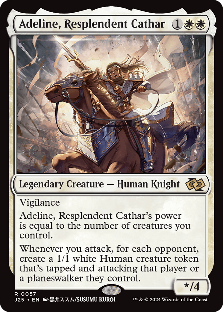 Adeline, Resplendent Cathar (Anime) [Foundations Jumpstart] | Good Games Cannington