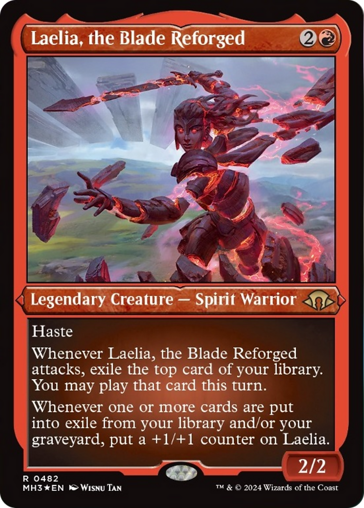 Laelia, the Blade Reforged (Foil Etched) [Modern Horizons 3] | Good Games Cannington
