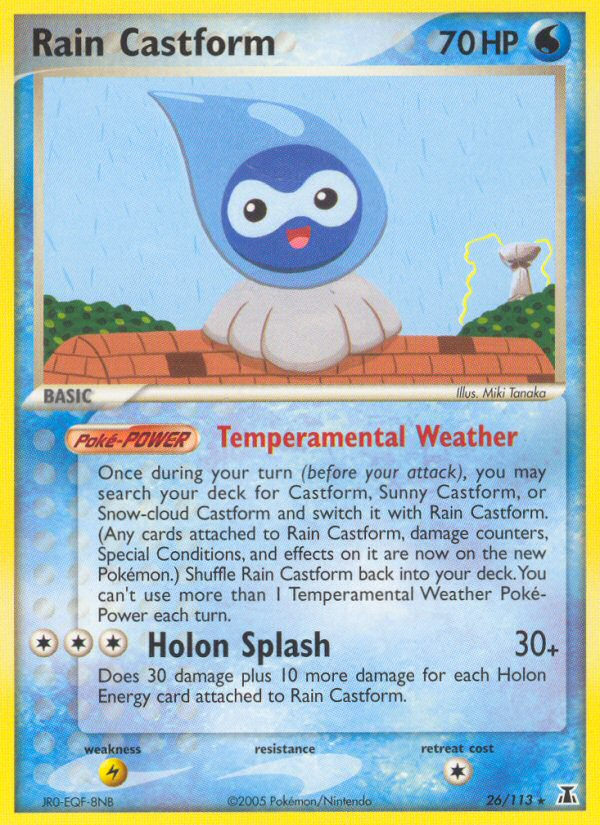 Rain Castform (26/113) [EX: Delta Species] | Good Games Cannington