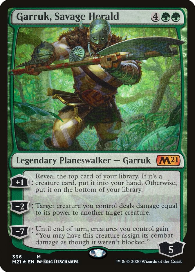 Garruk, Savage Herald 336 (Core Set 2021)  - Foil | Good Games Cannington