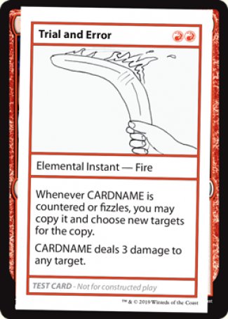 Trial and Error (2021 Edition) [Mystery Booster Playtest Cards] | Good Games Cannington