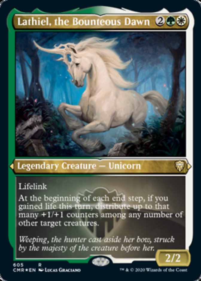Lathiel, the Bounteous Dawn (Etched) [Commander Legends] | Good Games Cannington