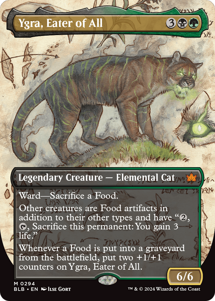 Ygra, Eater of All (Borderless) [Bloomburrow] | Good Games Cannington