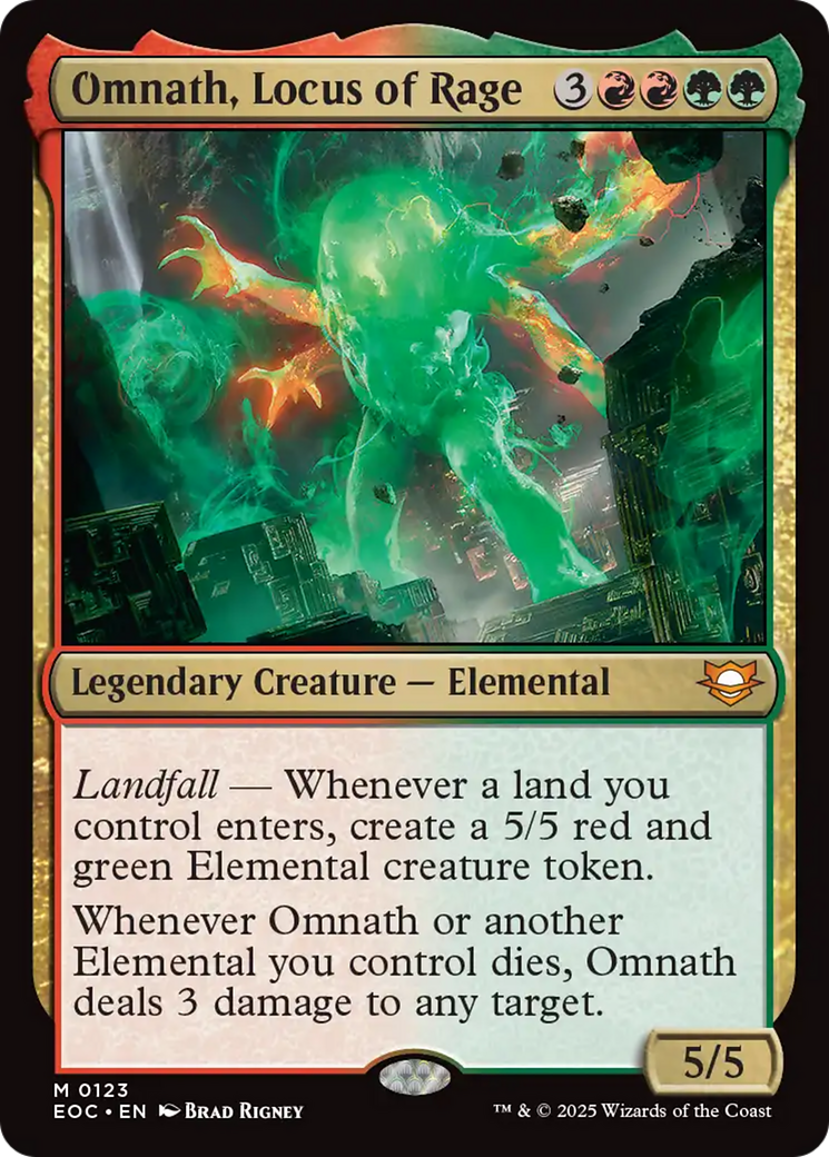 Omnath, Locus of Rage [Edge of Eternities Commander] | Good Games Cannington