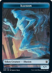 Illusion // Plant Double-Sided Token [Zendikar Rising Tokens] | Good Games Cannington