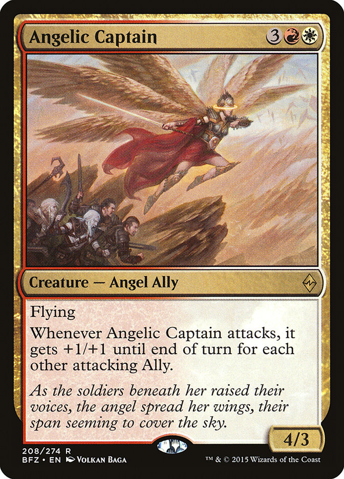 Angelic Captain 208/274 (Battle for Zendikar)  | Good Games Cannington