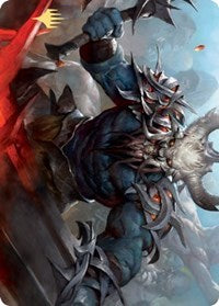 Frenzied Raider Art Card (Gold-Stamped Signature) [Kaldheim Art Series] | Good Games Cannington