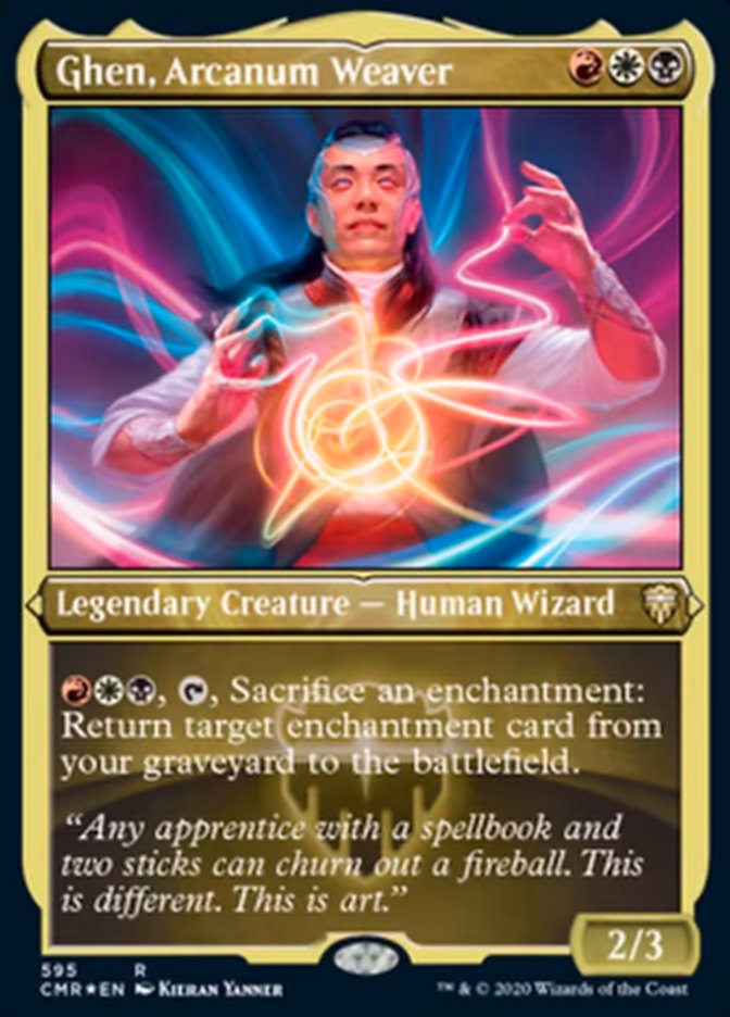 Ghen, Arcanum Weaver (Etched) [Commander Legends] | Good Games Cannington