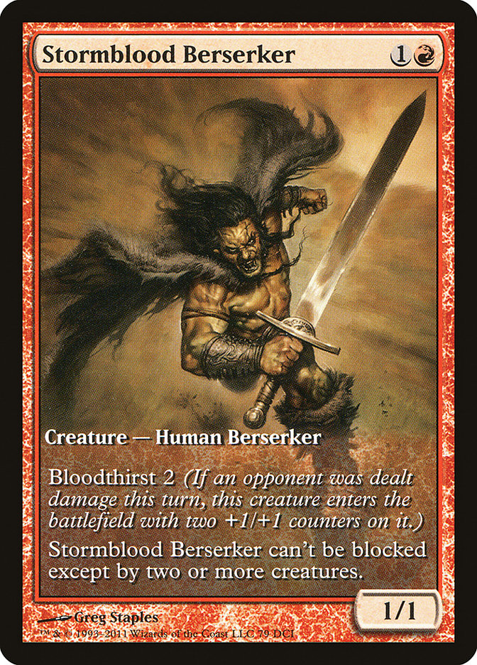 Stormblood Berserker (Extended Art) [Magic 2012 Promos] | Good Games Cannington
