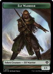 Elf Warrior // Cleric Double-Sided Token [Commander Masters Tokens] | Good Games Cannington
