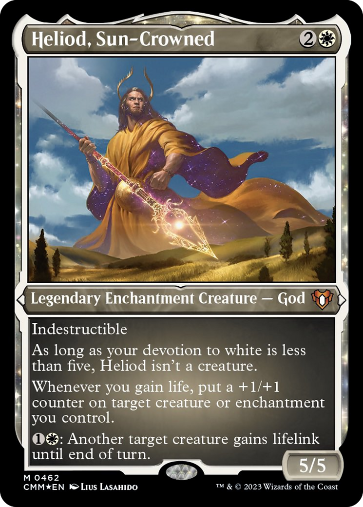 Heliod, Sun-Crowned (Foil Etched) [Commander Masters] | Good Games Cannington