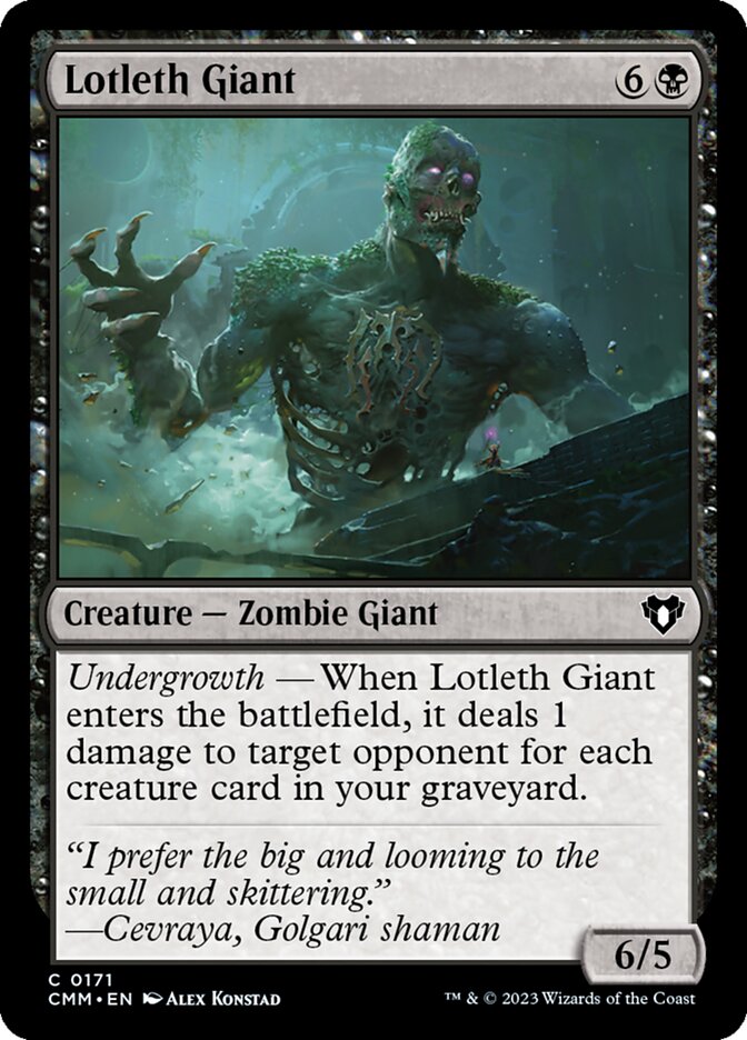 Lotleth Giant 171 (Commander Masters)  | Good Games Cannington