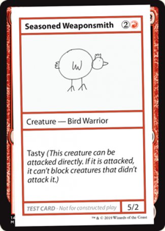 Seasoned Weaponsmith (2021 Edition) [Mystery Booster Playtest Cards] | Good Games Cannington