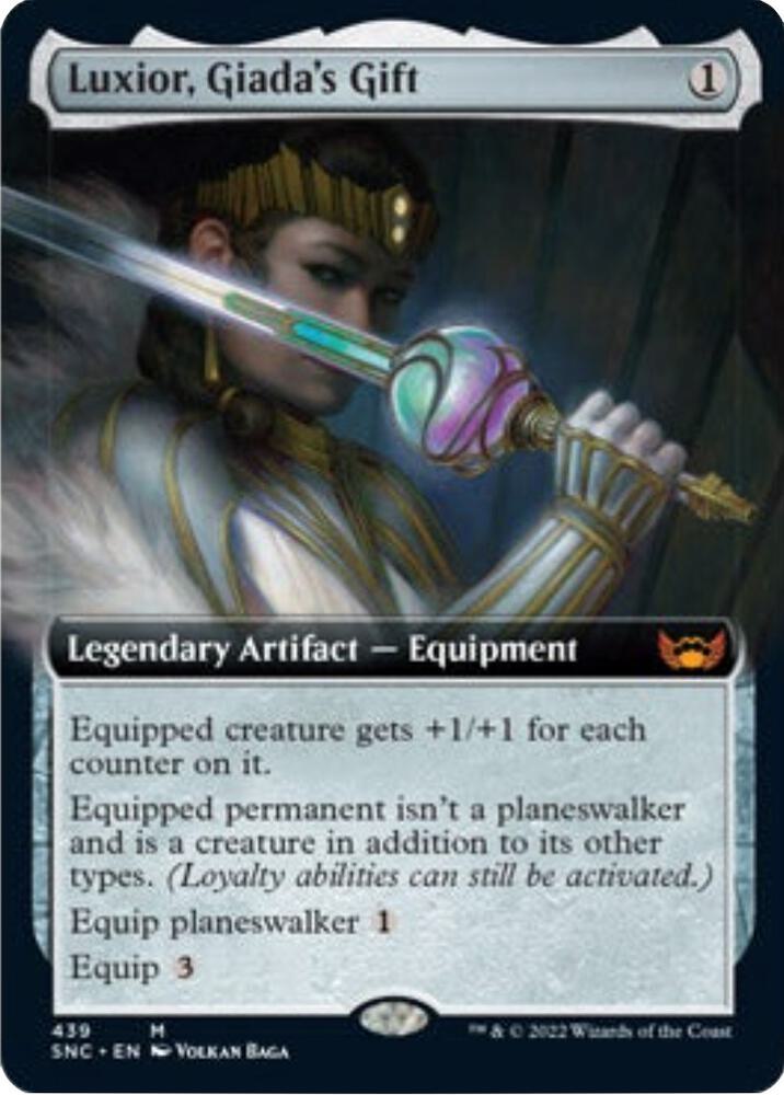 Luxior Giadas Gift Extended Art 439 (Streets of New Capenna)  | Good Games Cannington