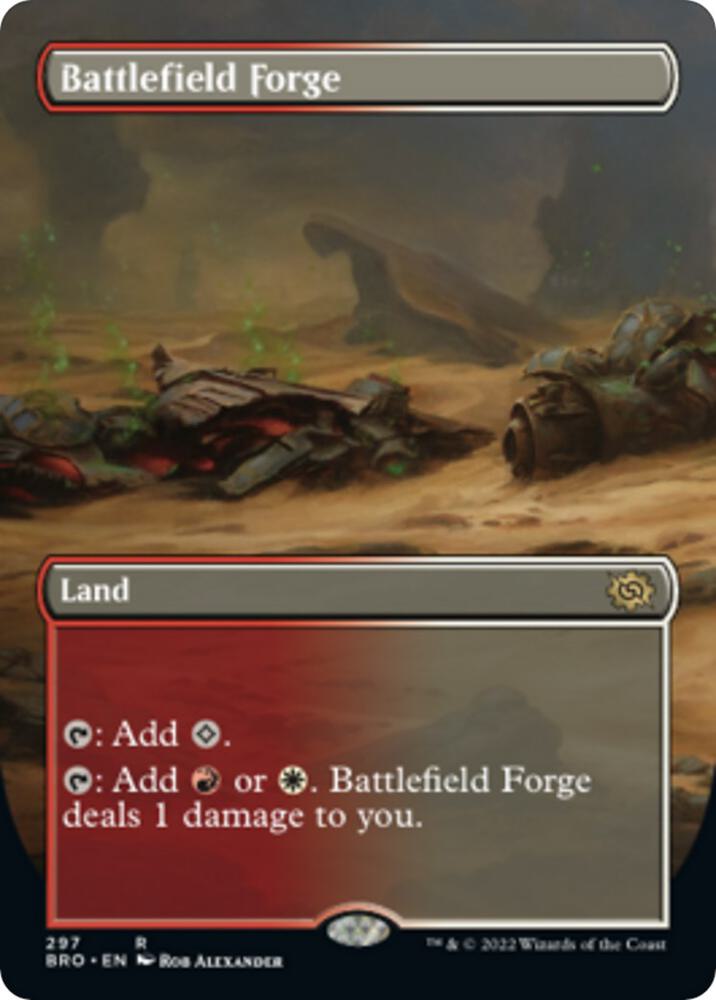 Battlefield Forge Borderless 297 (The Brothers' War)  - Foil | Good Games Cannington
