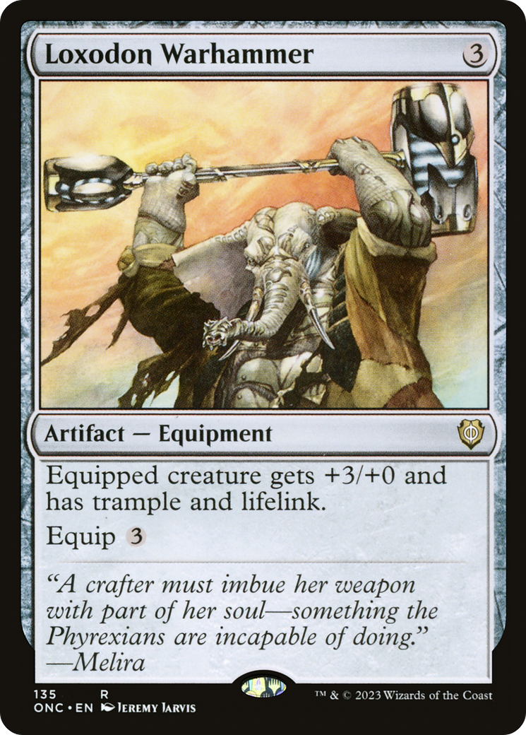 Loxodon Warhammer [Phyrexia: All Will Be One Commander] | Good Games Cannington