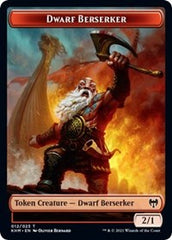 Dwarf Berserker // Tibalt, Cosmic Impostor Emblem Double-Sided Token [Kaldheim Tokens] | Good Games Cannington