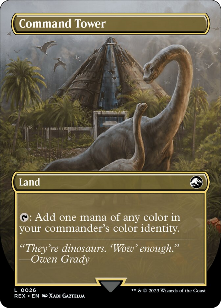 Command Tower // Commander Tower (Borderless) [Jurassic World Collection] | Good Games Cannington