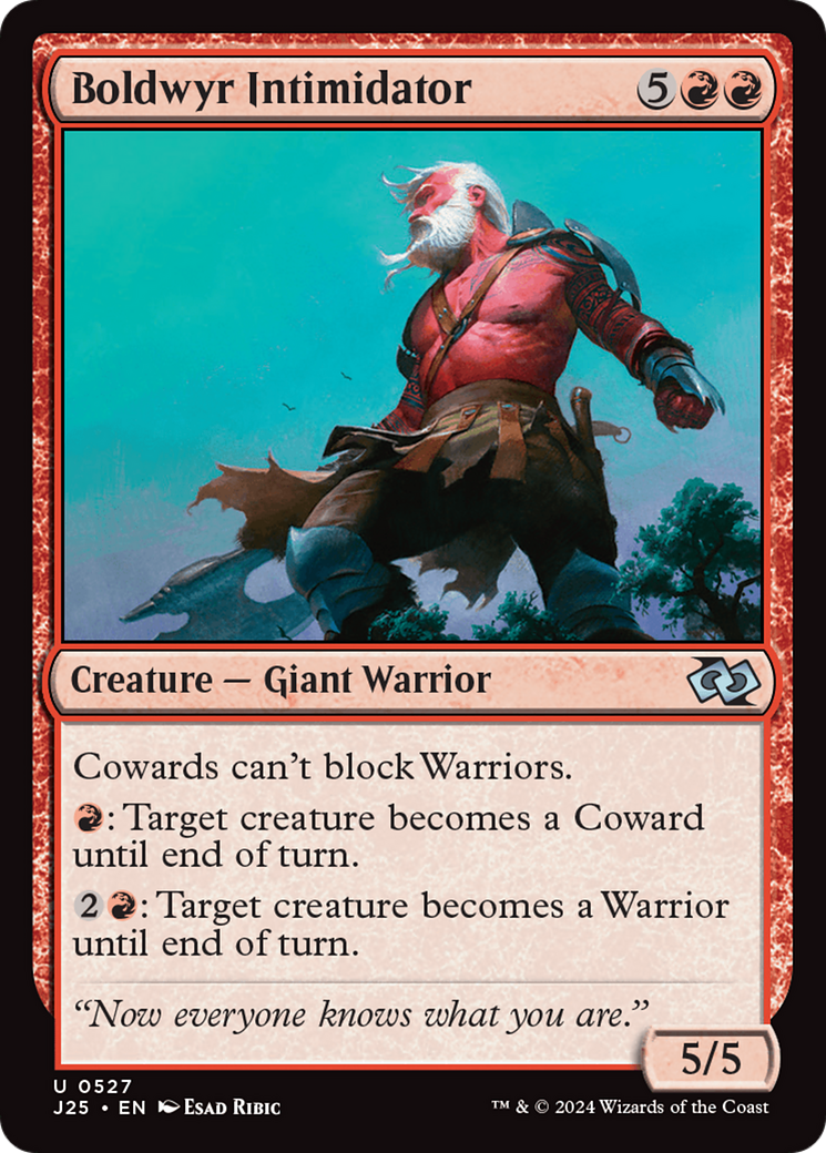 Boldwyr Intimidator [Foundations Jumpstart] | Good Games Cannington