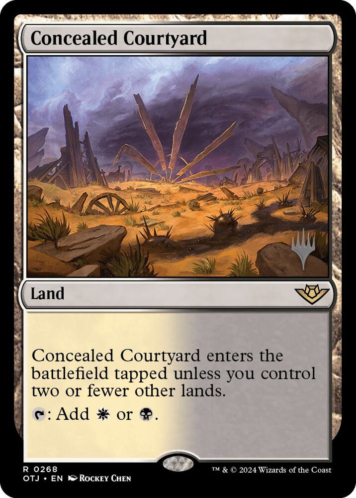 Concealed Courtyard 268 (Promo Pack: Outlaws of Thunder Junction)  | Good Games Cannington