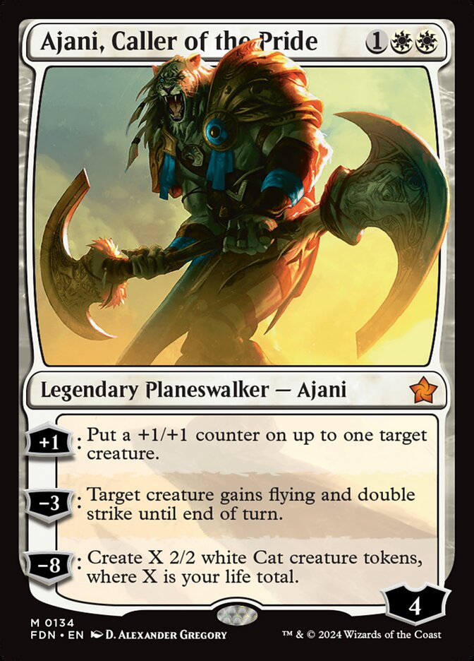Ajani, Caller of the Pride 134 (Foundations)  | Good Games Cannington